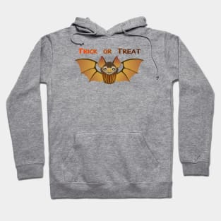 Halloween Trick or Treat Bat Cupcake Kawaii Cute Hoodie